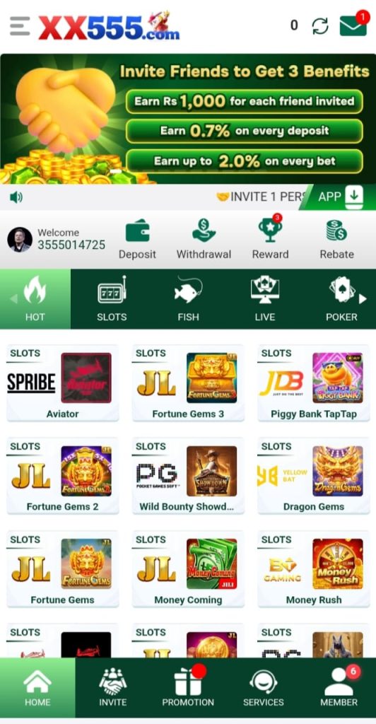 XX555 Game APK Download Interface Page