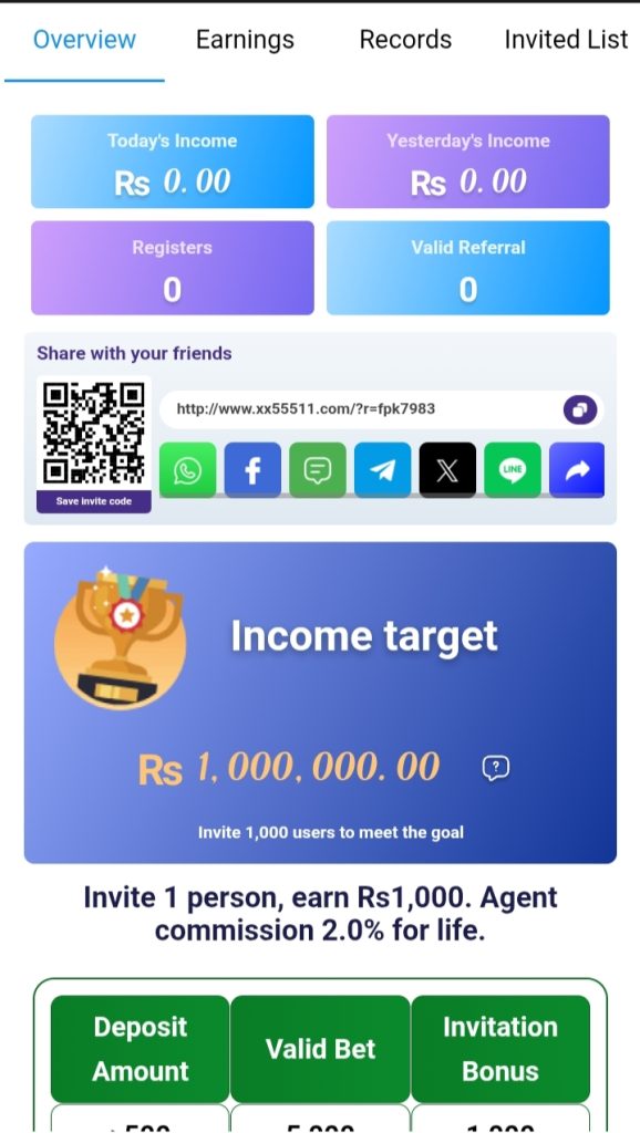 XX555 Game APK Latest Referral Guide