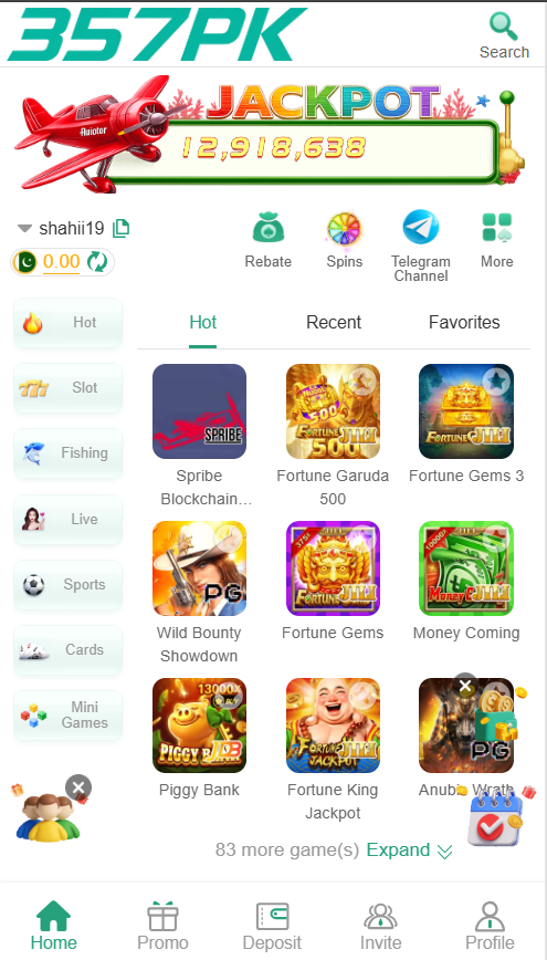 357PK Game APK Download Interface page