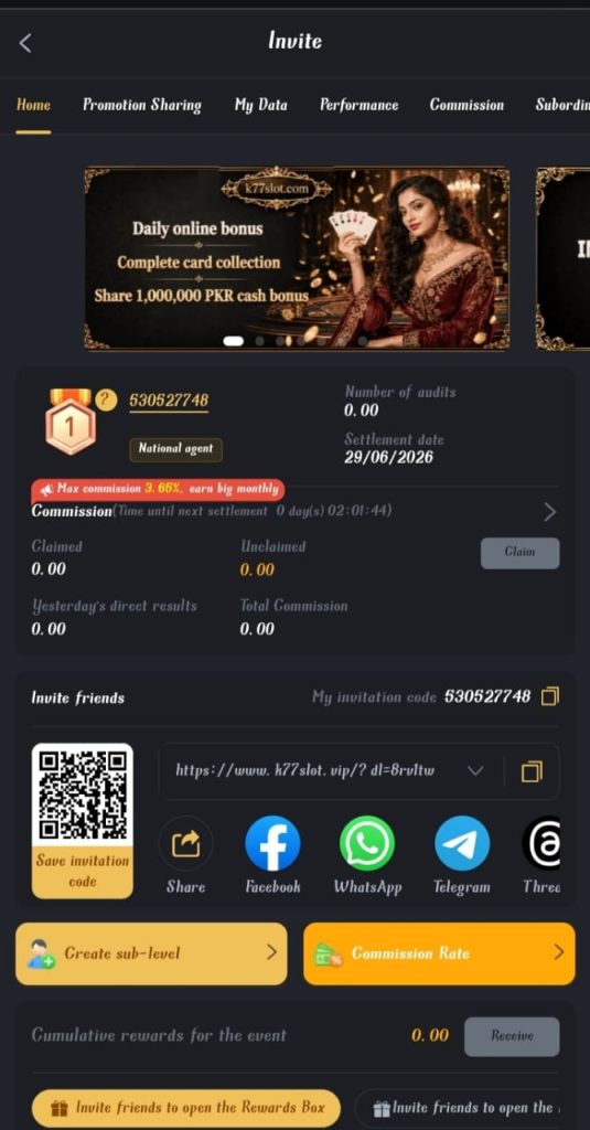 K77slot Game Official Referal Site.