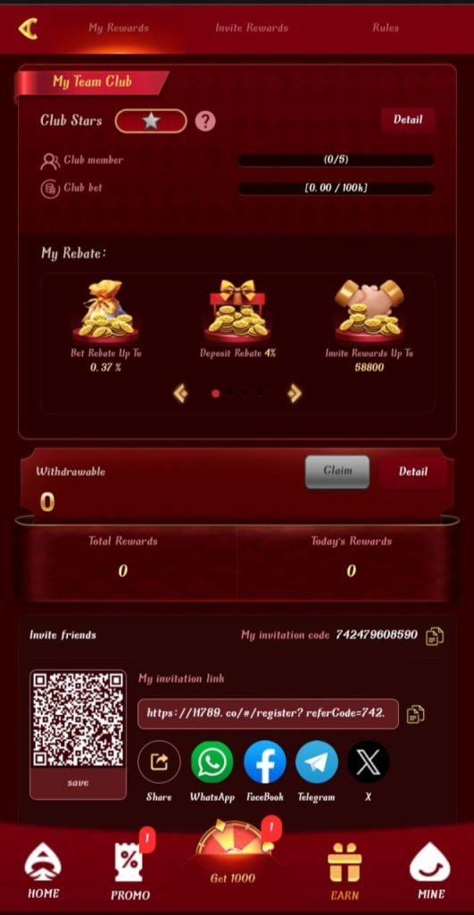 H789 Game for the Referral Page.