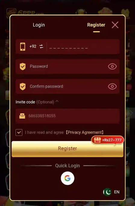 6PPP Game APK Register and Login Guide