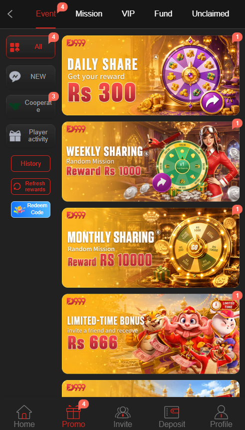 FD999 Game APK Latest Bonus Page